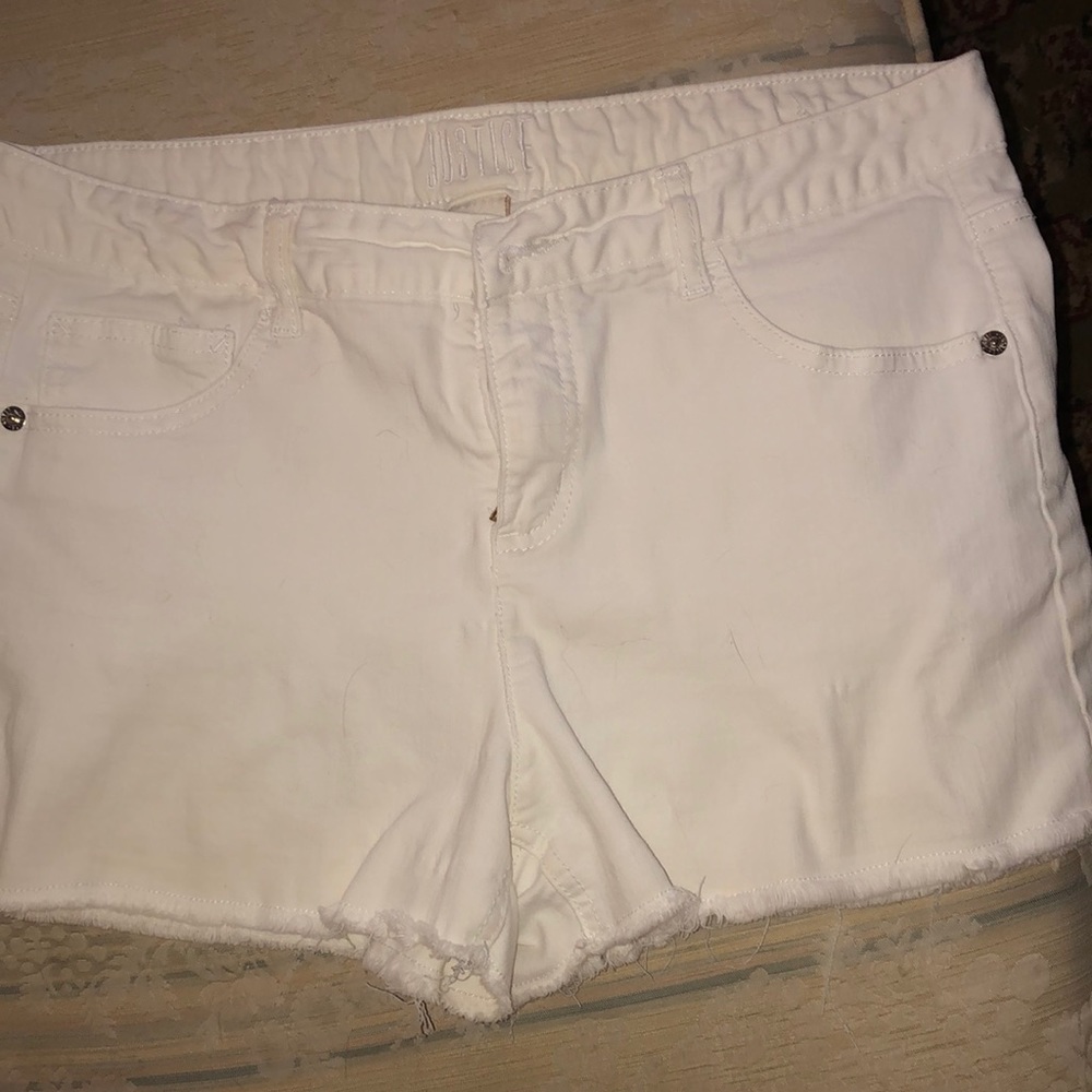 Justice white denim